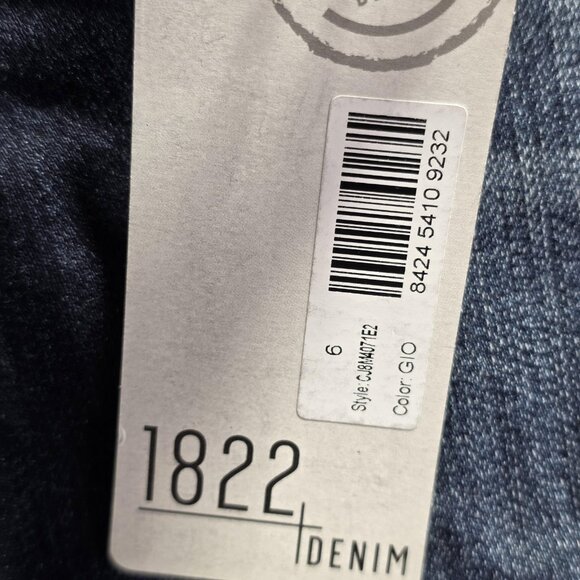 1822 Denim Bermuda Shorts Womens 6 Blue Vintage Stretch Classic Mid Rise Jeans - Picture 9 of 14